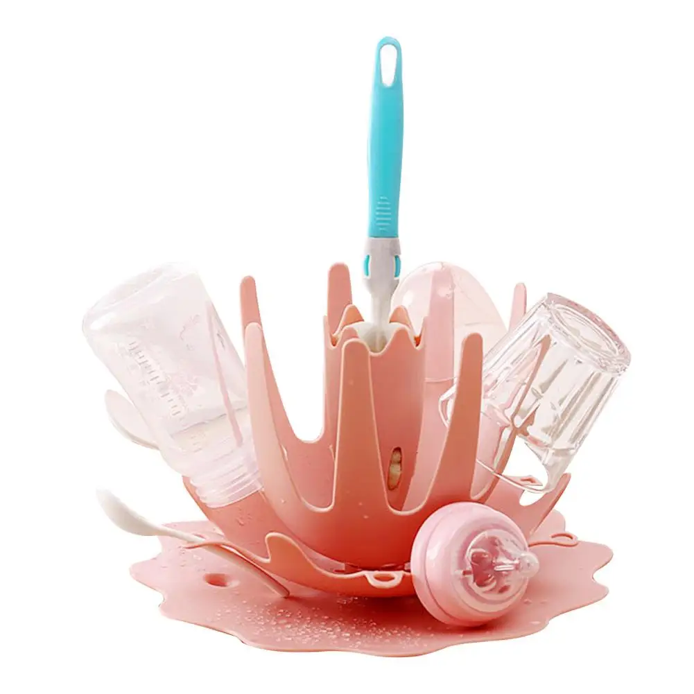 

Safe Newborn Baby Bottle Drying Racks Infant Feeding Shelf Healthy Bottle Drainer Tree Shape Multi-function Bottle Dryer
