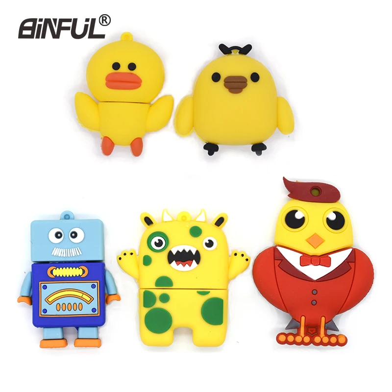 Usb флеш накопитель с изображением мультяшной птицы 64 ГБ 32 16 8 4 Гб|flash drive 64gb|u diskusb flash