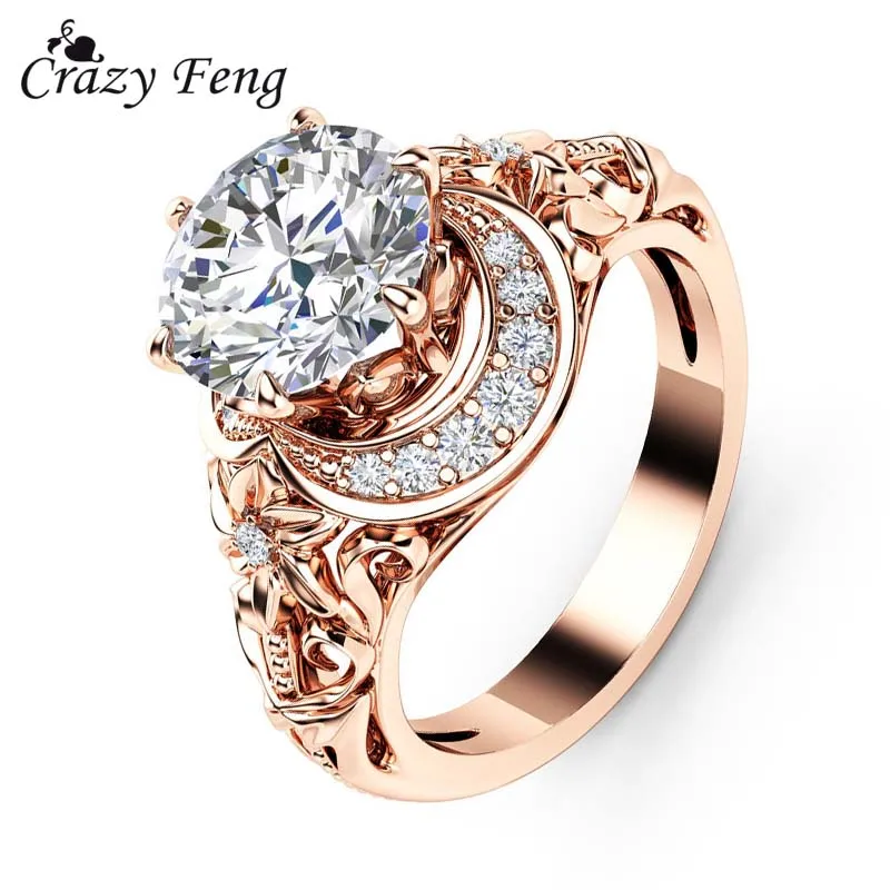 Buy Big Crystal Wedding Rings Rhinestone