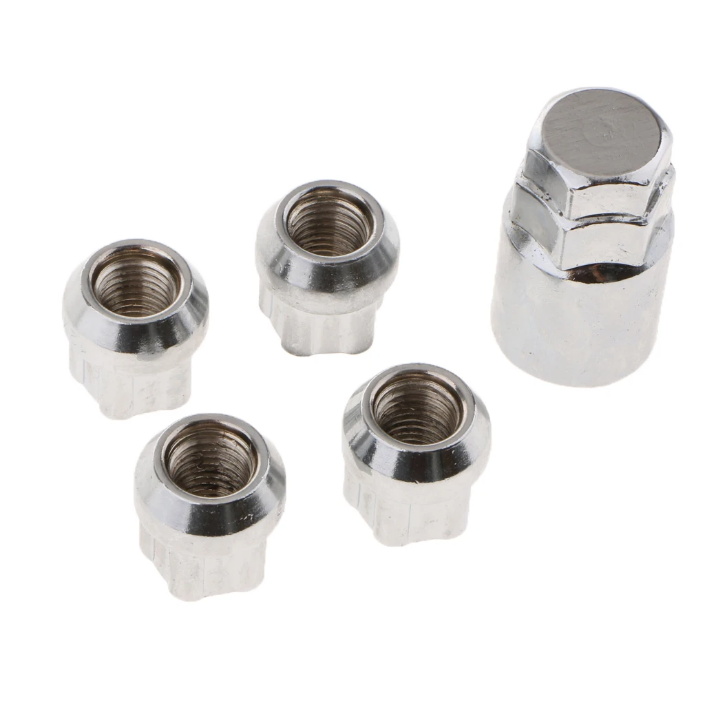 

Wheel Locks - Lug Nuts with Unique Key Tire Theft Protection Best Key Replacement Program (Set of 4 + Key) Cone Seat (M12x1.5)