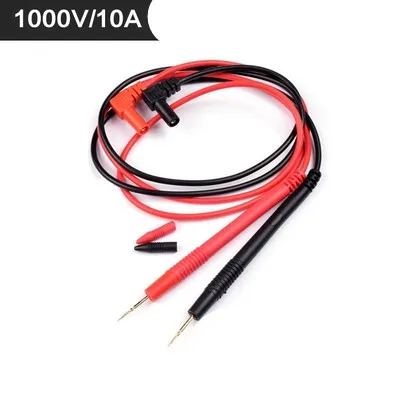 

1000V 10A Needle Tip Probe for Universal Digital Multimeter Multi Meter Test Leads Pin Wire Pen Cable 80cm