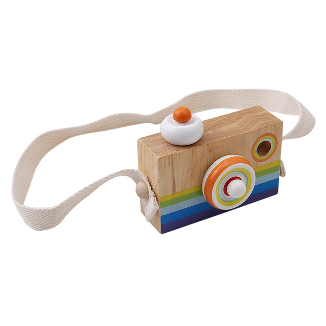 Cute Nordic Hanging Wooden Camera Toy 10*8*5.5cm Room Decor Furnishing Articles Baby Birthday Toy Gifts For Children 8