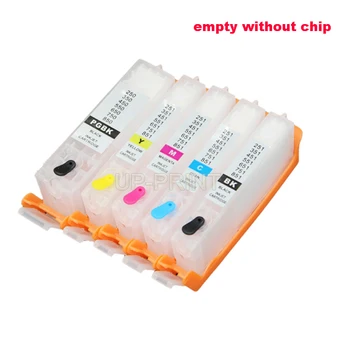 

UP 10sets PGI-650 CLI-651 without chip compatible for canon IP7260 MG5460 MX726 MX926 refillable ink cartridge pgi 650 PGI650
