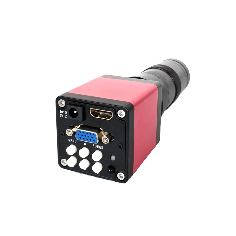  13MP 720P 2 in 1 HDMI VGA outputs Industry Microscope Camera with 8X -130X Zoom C-mount Lens for sm