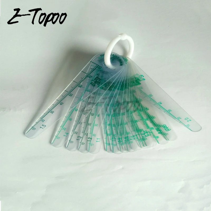 Buy 0.05 1mm Thickness Plastic Feeler Gauge Gap Filler