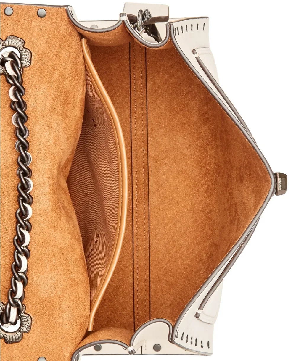 COACH Parker 18 сумка на плечо из рафинированной кожи (Мел/серебро) от Coach|Сумки с