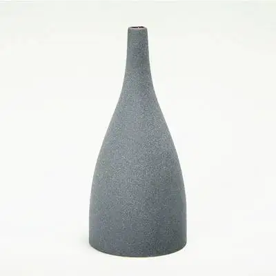 Синий, черный, серый, 3 цвета, европейские современные матовые керамические вазы/настольная ваза для цветов/домашние украшения, предметы интерьера - Цвет: gray A