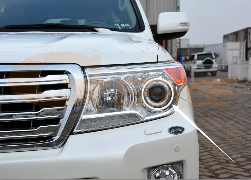ccfl angel eyes For TOYOTA LAND CRUISER 2013 2014 2015 XENON HEADLIGHT(5)