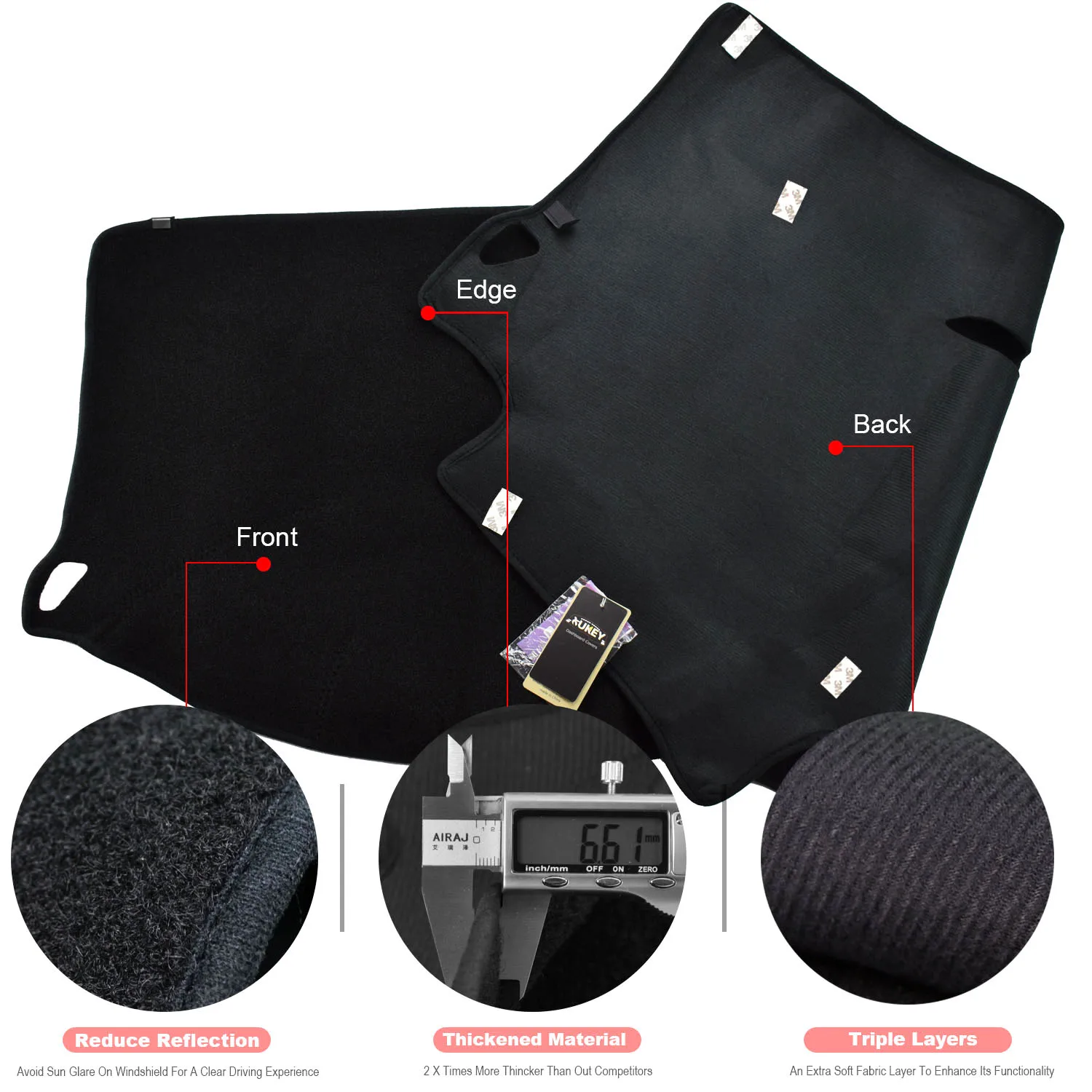 Коврик для приборной панели Xukey крышка Ford Focus 2 MK2 2005 2006 2007 2008 2009 2010 2011|mk2|mk2 focus |