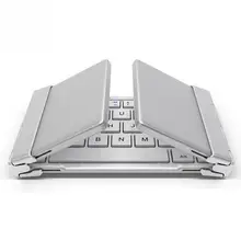 Intelligent Pocket Folding font b Keyboard b font Aluminum Bluetooth Foldable Universal Wireless Travel Keypad for
