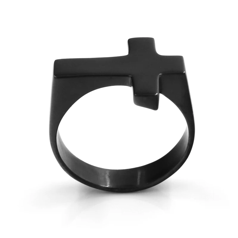 New 2018 Stainless steel Classic Cross Ring for Men Women Finger Rings Fashion Male Jewelry Vintage Man Gift Wholesale | Украшения и
