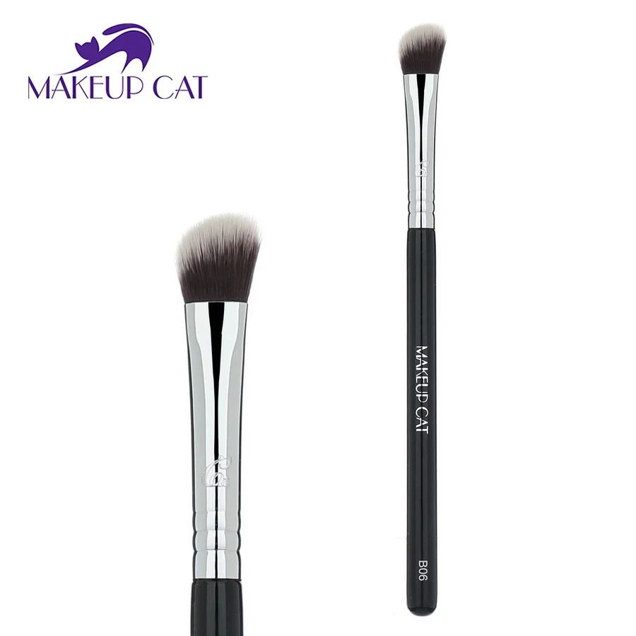 

Profissional Makeup Brushes Angle Shadow Brush Synthetic Hair Cosmetics Foundation Blending Toolspinceis De Maquiagem B06