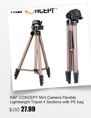 K& F CONCEPT KF-TM2324 для профессиональной цифровой видео Камера штатив Портативный 4 секции штативы со сферическим креплением Cardinal number+ сумка для цифровой зеркальной камеры Canon Nikon