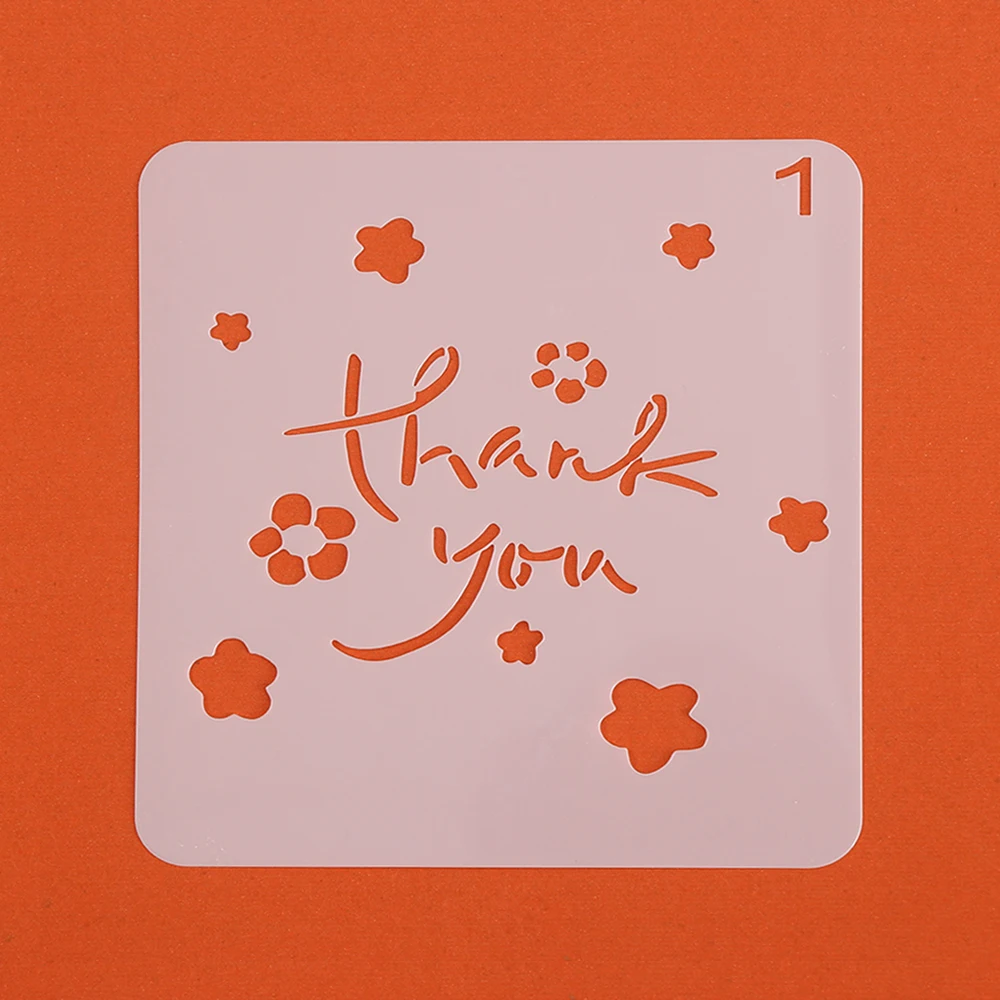 thank you Hollow Layering Stencils For Wall Painting Scrapbooking ...