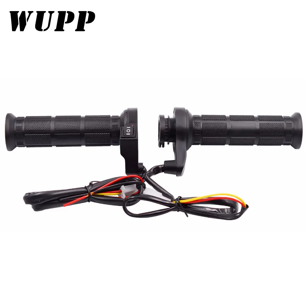 

WUPP 1Pair Motos Motorcycle Handlebar Electric Hot Heated Grips manillar motocicleta Three-range adjustment for Honda moto grip