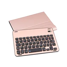 Ультра алюминиевая Bluetooth клавиатура с кожаный чехол для ipad mini 4 20A Прямая поставка