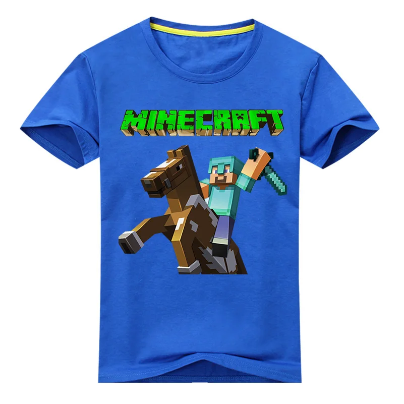 

Cenicienta Boys Football T-Shirts Cartoon Print Minecraft Children Clothing Doll Short Cotton Costume 2T 3T 4T 5T 6T 8T 10T 12T