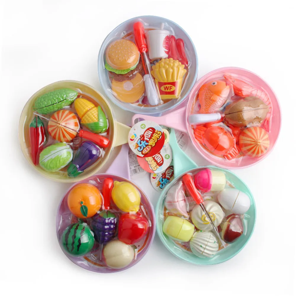 MuqGew kitchen girls toys Cutting Fruit Vegetable Food Pretend Play