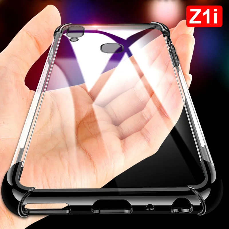 Мягкий ТПУ чехол для Vivo Z1i Capa Ультратонкий блестящий s Z 1i Z1 i смешанный силиконовый