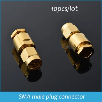 

Sindax 10pcs SMA male plug clamp RG58 RG142 LMR195 RG400 RF connector Drop Shipping