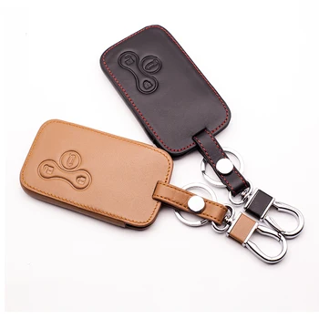 

Car leather key cover keys for Renault Megane RS. Scenic 3 Button Key Shell Case Cover Card car keys accessories starline a93