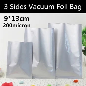 

New 300pcs 9x13cm (3.5'' * 5.1'') 200micron Aluminum Foil Food Grade Vacuum Packaging Freeser Food Storage