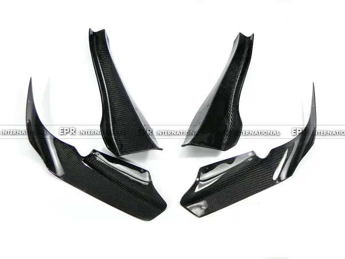 

Carbon Fiber AS Style Front Bumper Spat Add On Exterior Kits Canards Car Styling Tuning Auto Parts For Nissan Skyline R33 GTR
