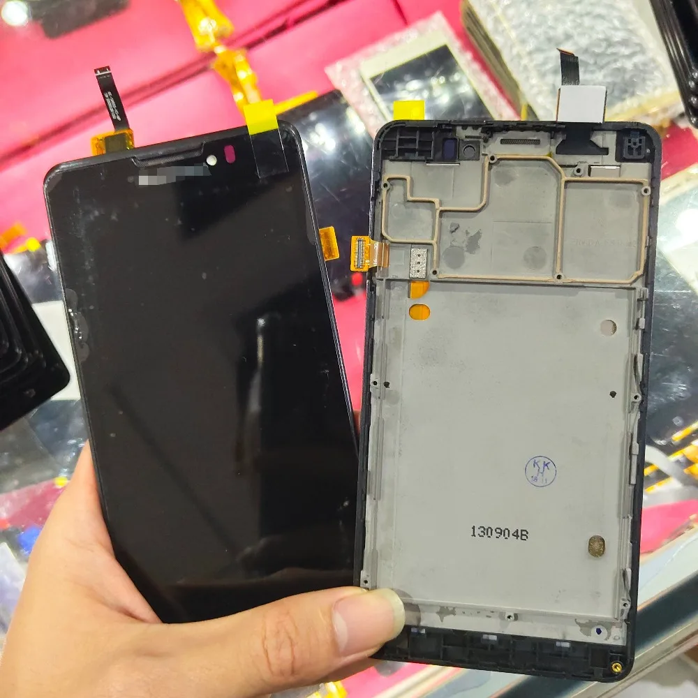 

100% Tested Black 5.0 inch For Lenovo P780 Full LCD Display Touch Screen Digitizer Assembly Replacement parts With Frame