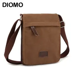 DIOMO маленькая парусиновая мужская сумка-мессенджер деловая Повседневная сумка через плечо мужская сумка на плечо