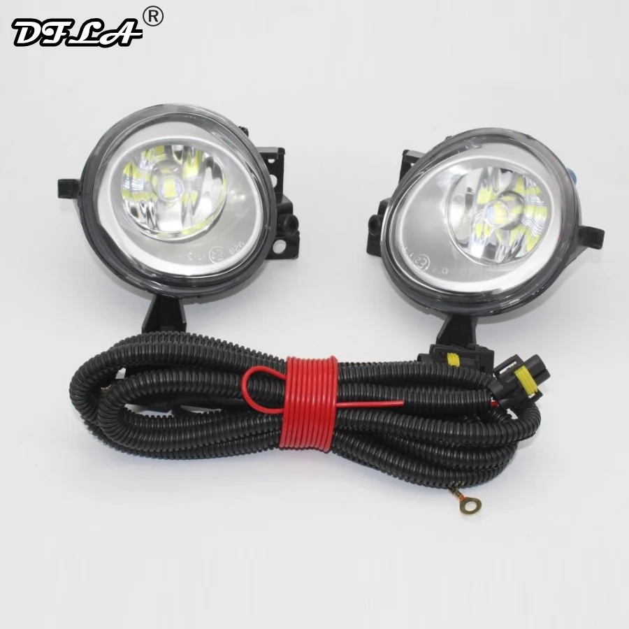 

LED Car Light For VW Touareg 2003 2004 2005 2006 2007 2008 2009 2010 Front LED Fog Light Fog Lamp + Wire Harness Assembly