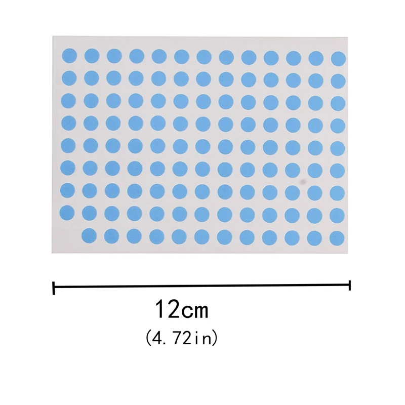 12 листов/упаковка 8 мм круглые цветные этикетки самоклеющиеся точечные наклейки офисные школьные принадлежности