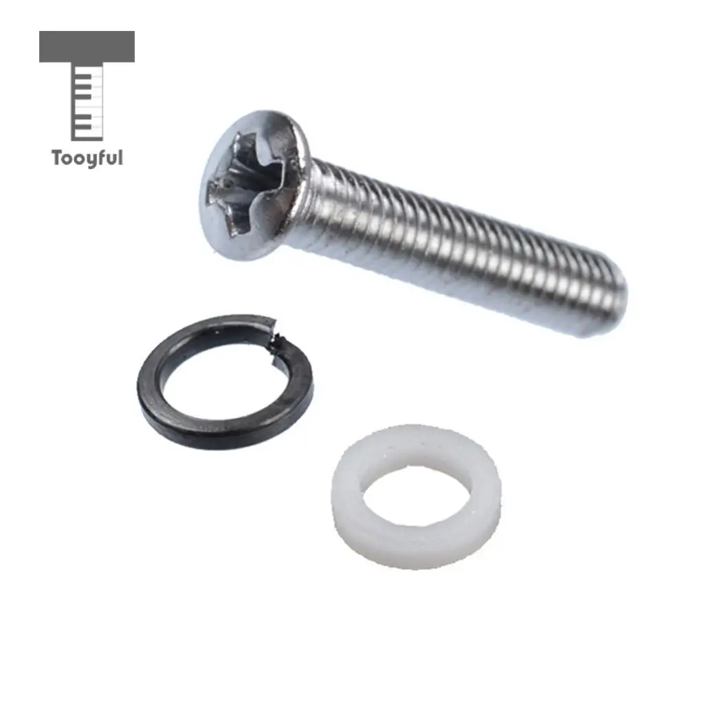 Tooyful Set of 6 Plastic Wood Guitars Tuning Pegs Machine Heads Handle Knobs Caps Buttons DIY