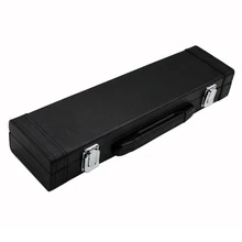 Портативный коробка кожа для Флейта с пряжкой пены с хлопковой подкладкой