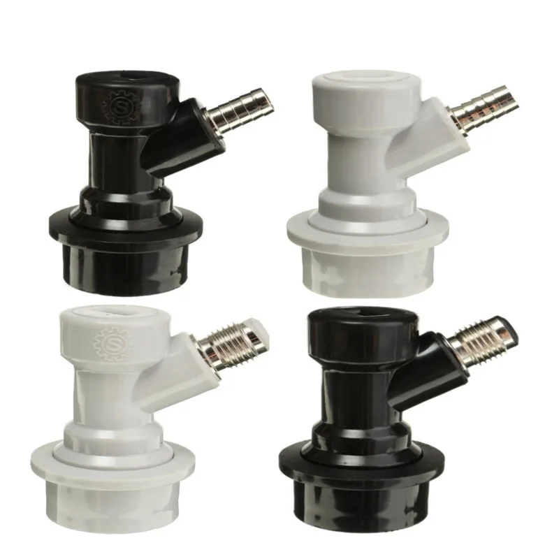 4pcs/lot 1/4" Homebrew Ball Lock Keg Disconnect Liquid and Gas Barbed Straight&Thread Connector Bar Beer accessory
