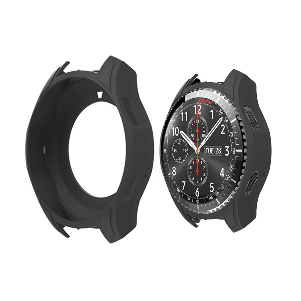 Силиконовый чехол для часов Samsung Gear S3 Frontier Galaxy Watch 46 мм цветной защитный смарт S 3