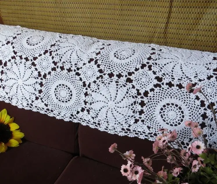 Горячие рождественские украшения крючком ручной работы цветок Хлопок