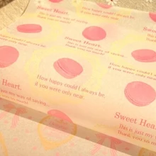 Макарон, декор для упаковки масла Восковая бумага хлеб конфеты десерт Пакет Бумажная поставка сувениры инструмент для выпечки