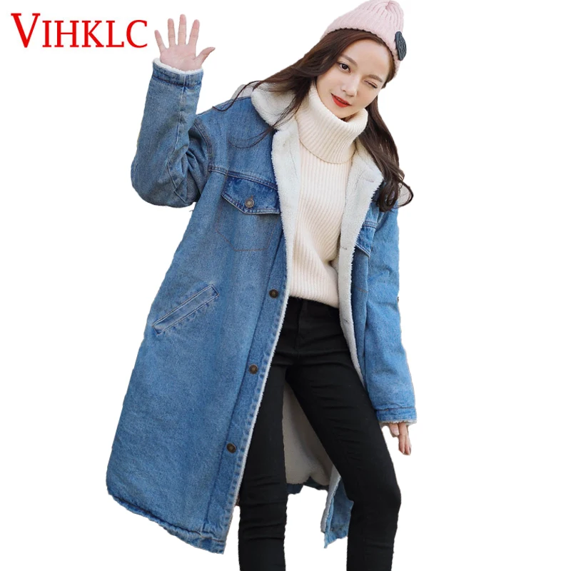 

New Women Cotton Padded Jacket 2017 Winter Fashion Loose Long Section Casual Warm Outwear Coats Padded Coat L45