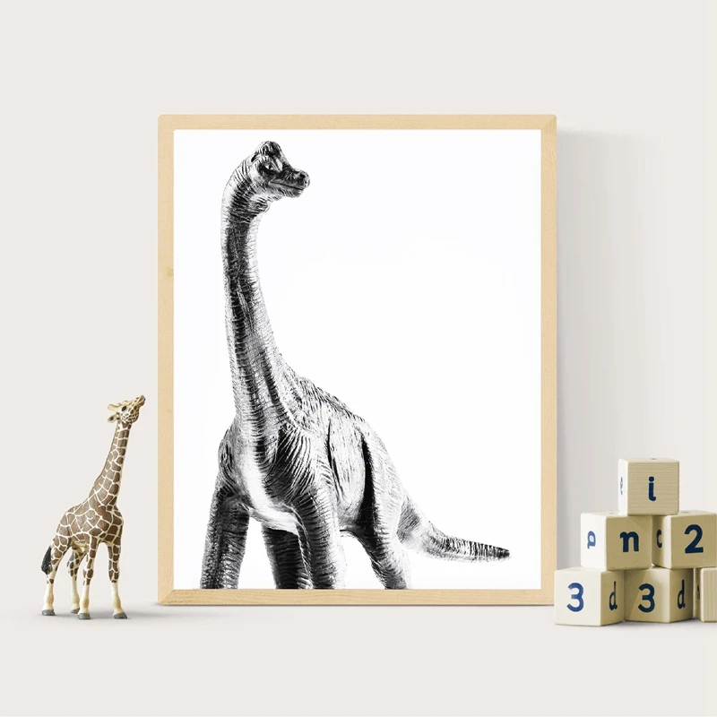 

Dinosaur Wall Art Canvas Poster Prints Longneck , Brachiosaurus , Apatosaurus , Brontosaurus Art Painting Picture Nursery Decor