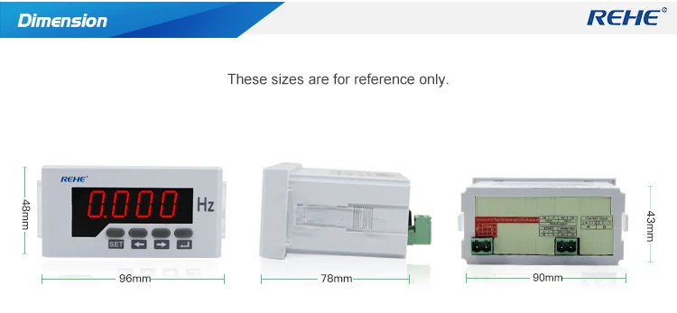 REHE RH-F51 96*48 мм цифровой Интеллектуальный однофазный Частотомер