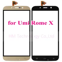 5.5″Black/Gold TP for UMI Rome X Touch Screen Digitizer Glass Panel Sensor No LCD Smartphone Replacement Free Shipping+Tools