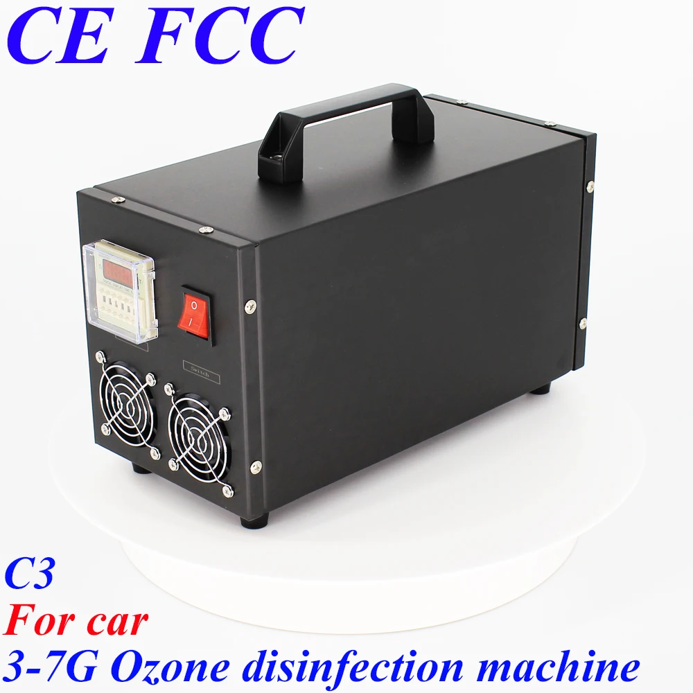 

Pinuslongaeva C3 for car dc12v 3.5g 7g/h Portable stainless steel shell ozone machine odor remover ozonator 03 making machine
