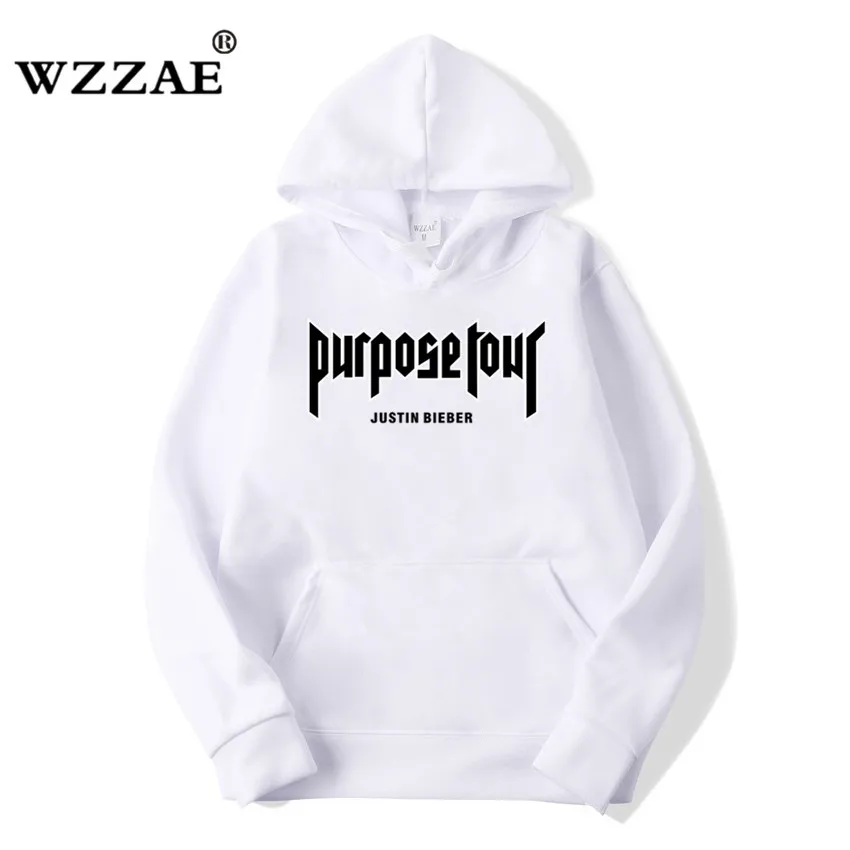 Justin Bieber Purpose Tour Hip Hop Hoodies Men Cotton Thin Autumn Casual Mens Tracksuit Hooded Streetwear Male Sweatshrits Hoody