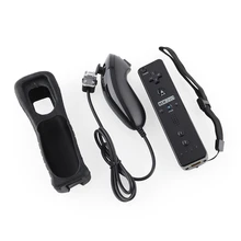 Gasky для Nintend wii 2 в 1 Беспроводной GamePad пульта дистанционного управления собран в Motion Plus Nunchuk джойстик Joypad пульт дистанционного управления