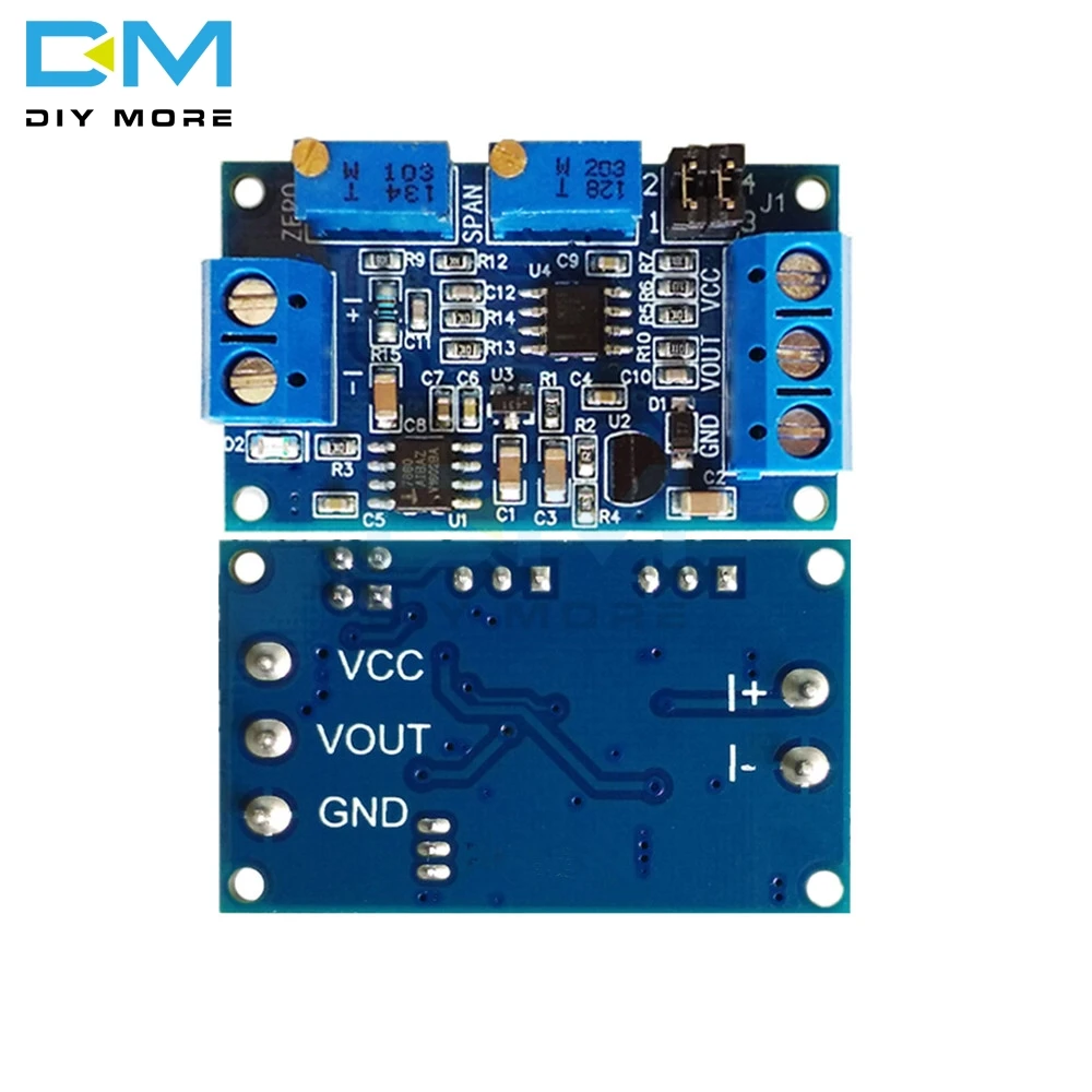 

Current to Voltage Module 0/4-20mA to 0-3.3V 5V 10V voltage Transmitter Converter signal conversion Module