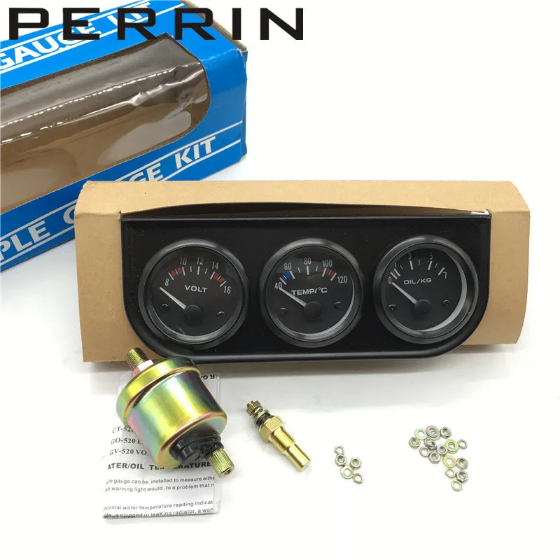 52MM-3-In-1-Volt-meter-water-temp-gauge-Oil-Pressure-Gauge-Kit-car-meter-Volt (1)