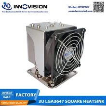 LGA3647 квадратный 3U 4U башня для промышленного компьютера, графическая рабочая станция сервер процессор радиатор кулер радиатор