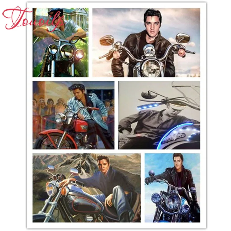 TOUOILP 5D DIY Superstar Elvis 5d diy Diamond Painting Full Embroidery Cross Stitch Kit Rhinestones Mosaic Garden Decor | Дом и сад