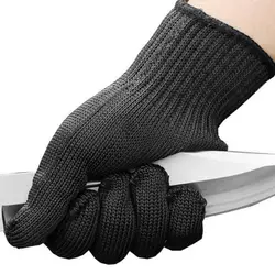 Защитные перчатки порезостойкие Проволока из нержавеющей стали анти-резка перчатки защитные палец руки перчатки режущие инструменты