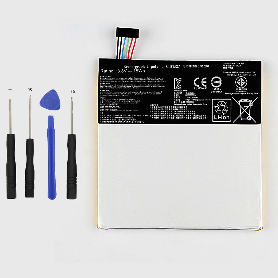 

Original High Capacity C11P1327 Tablet PC Battery For Asus Fonepad 7 FE170CG ME170C FE170 Fonepad7 K017 K012 3910mAh